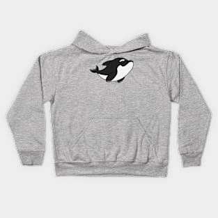 Chibi Whale Orca2 Kids Hoodie